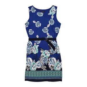 ENFOCUS STUDIO NEW $90 Sleeveless Jersey Stretch Belted Sheath Dress Size 12